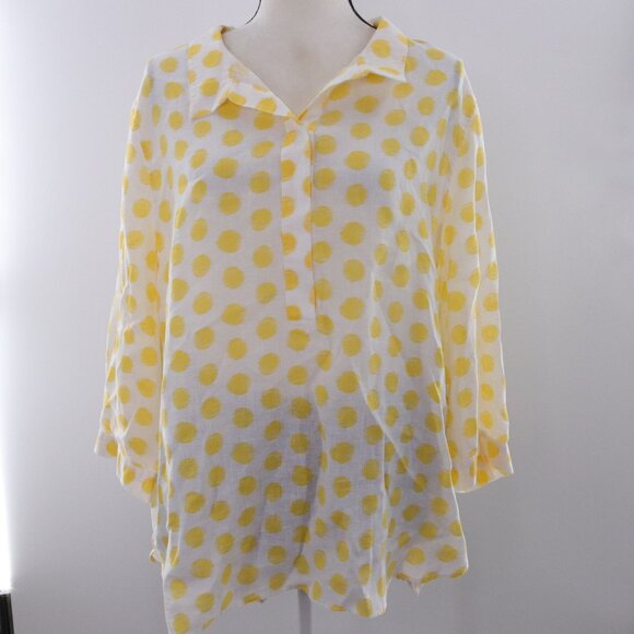 Chicos | No Iron Long Sleeve Linen Top 4 / 20 - Picture 2 of 6